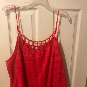 Bright pink tank from Maurices